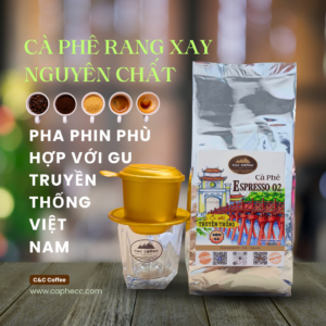 Cà phê pha phin Truyền Thống cao cấp -1kg bằng 2 gói 500g
