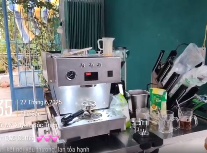Sóc Trăng &#8211; Hành trình máy pha cafe CC03 Pro