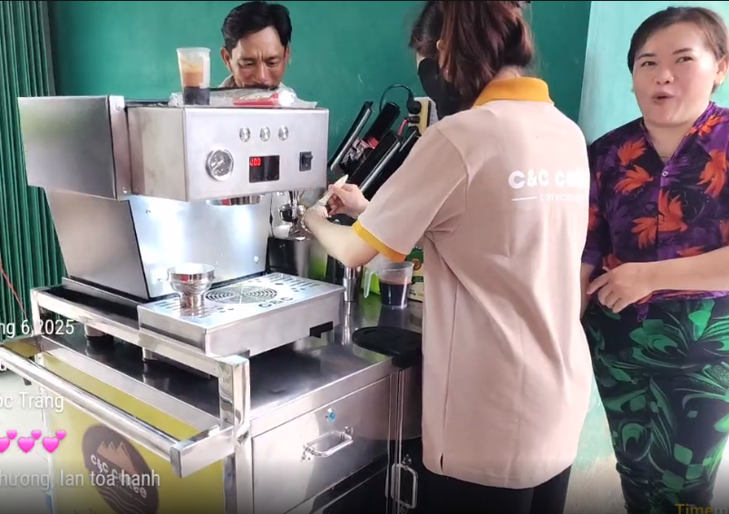 Sóc Trăng &#8211; Hành trình máy pha cafe CC03 Pro