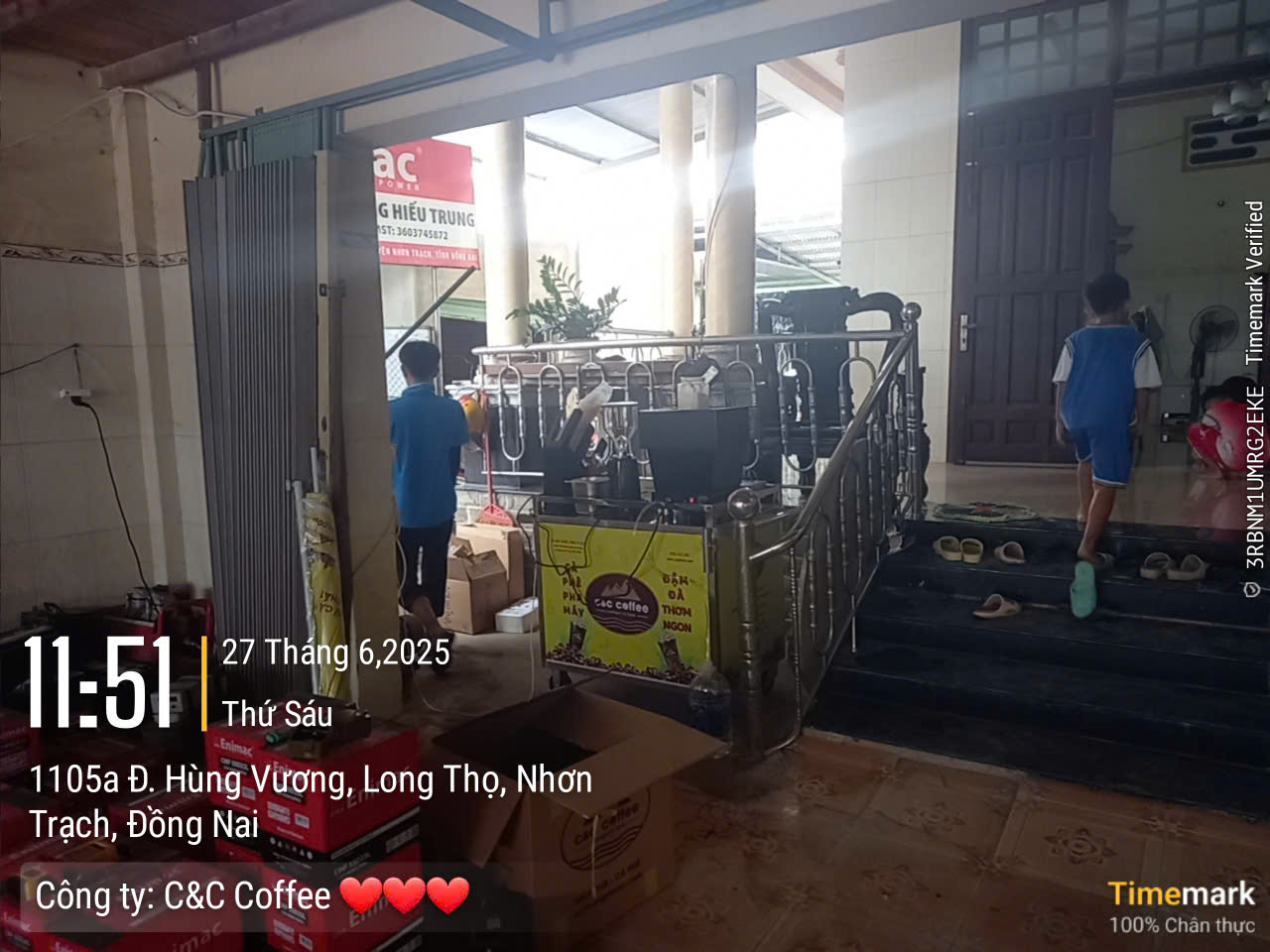 Chúc mừng chị Diễm Trinh ở Nhơn Trạch Đồng Nai đến với mô hình cà phê pha máy cùng C&#038;C Coffee