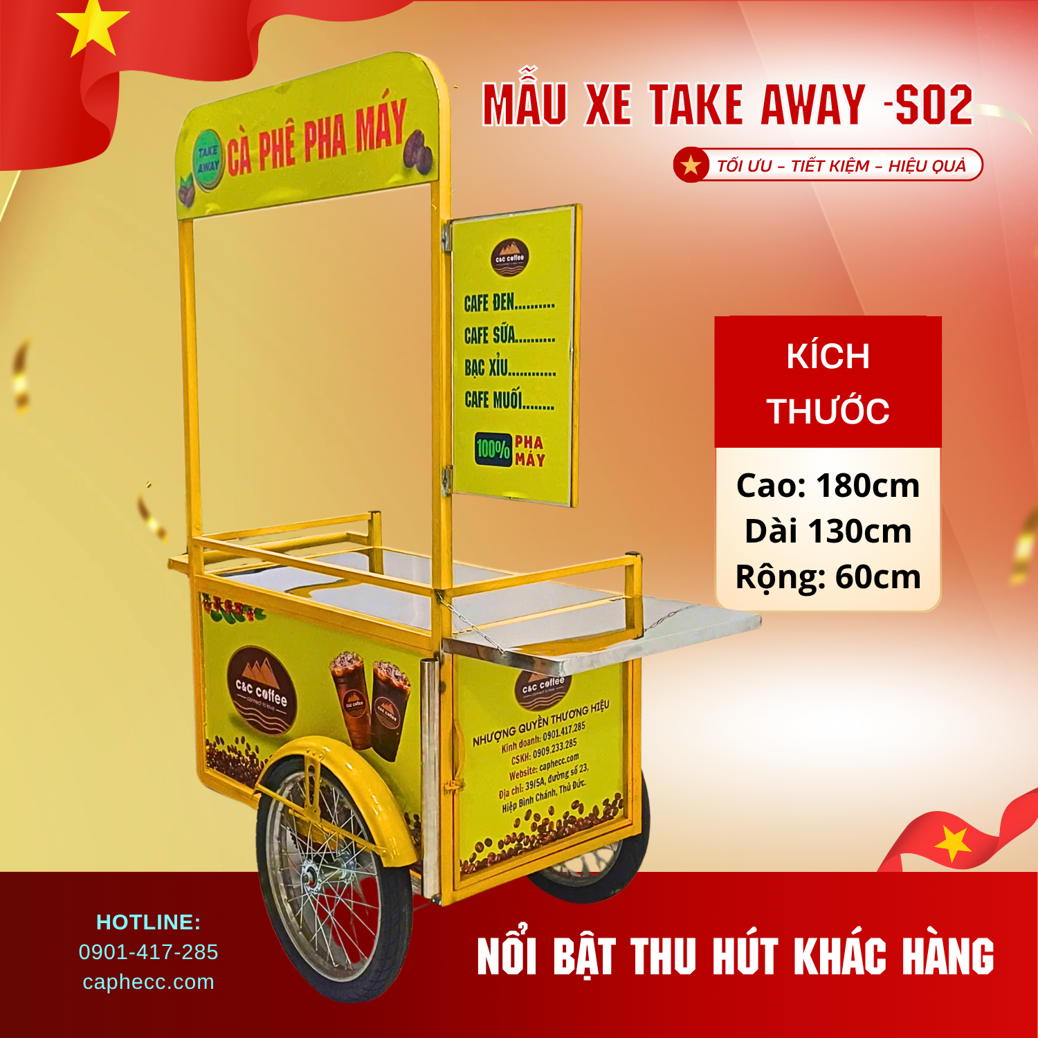 Xe Cà Phê Take Away S02 – Tối Ưu | Tiết Kiệm | Hiệu Quả