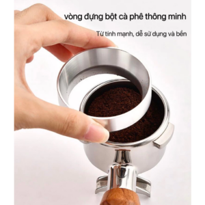 Vòng Đong Cà Phê Nhôm Có Nam Châm – Phễu định lượng Đong Bột Cà Phê pha Máy Pha