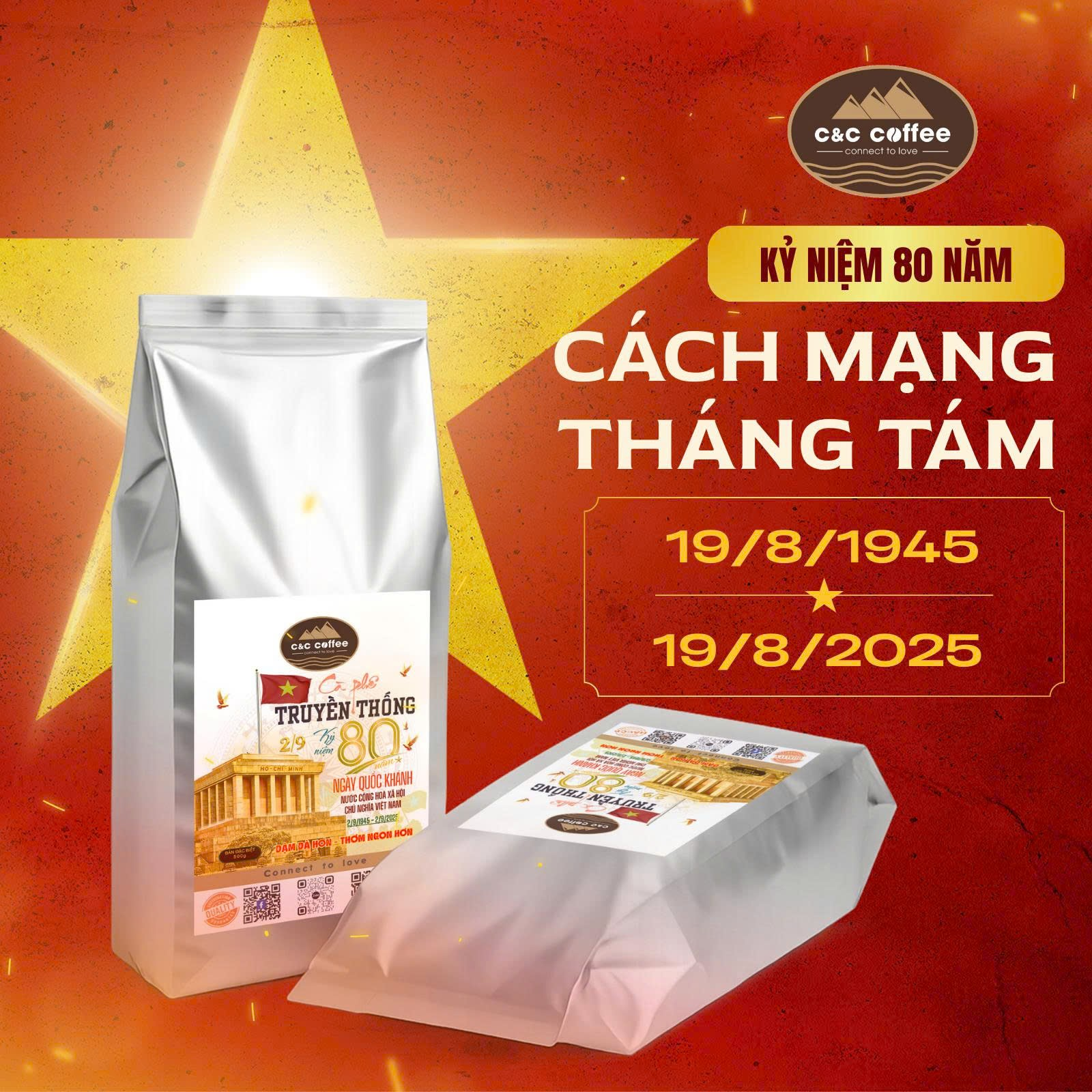 C&C Coffee chào mừng kỷ niệm 80 năm Cách mạng Tháng Tám