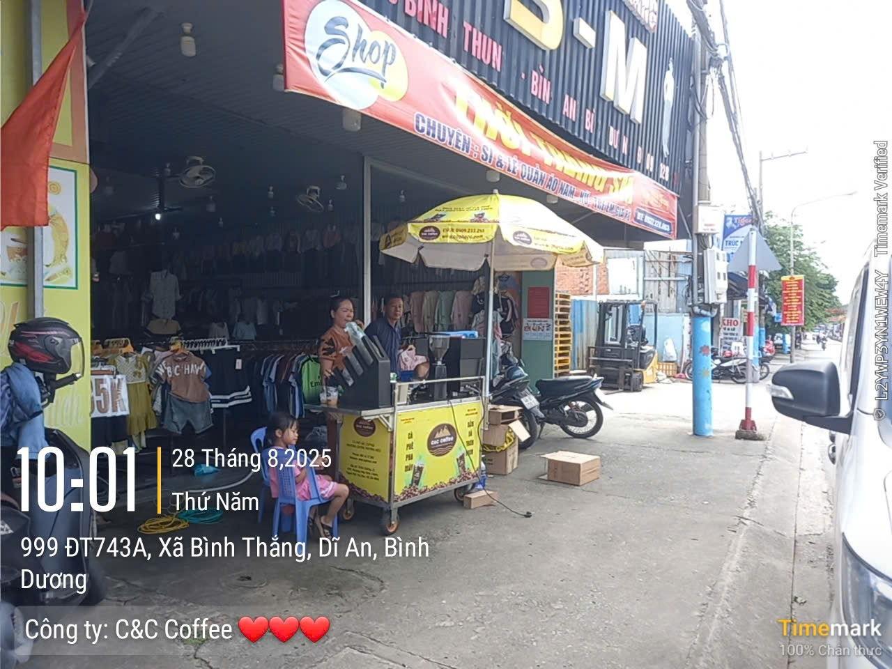 Chúc mừng anh Sơn ở Dĩ An Bình Dương đã Hợp tác thành công mô hình cho thuê máy pha cà phê cùng C&#038;C Coffee