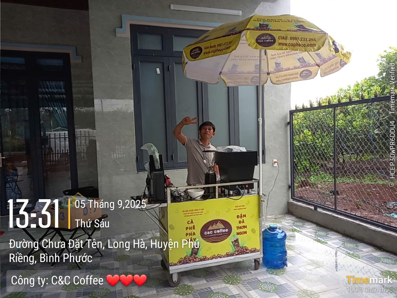 Chúc mừng anh Vượng ở Phú Riềng Đồng Nai gia nhập vào mô hình cà phê pha máy