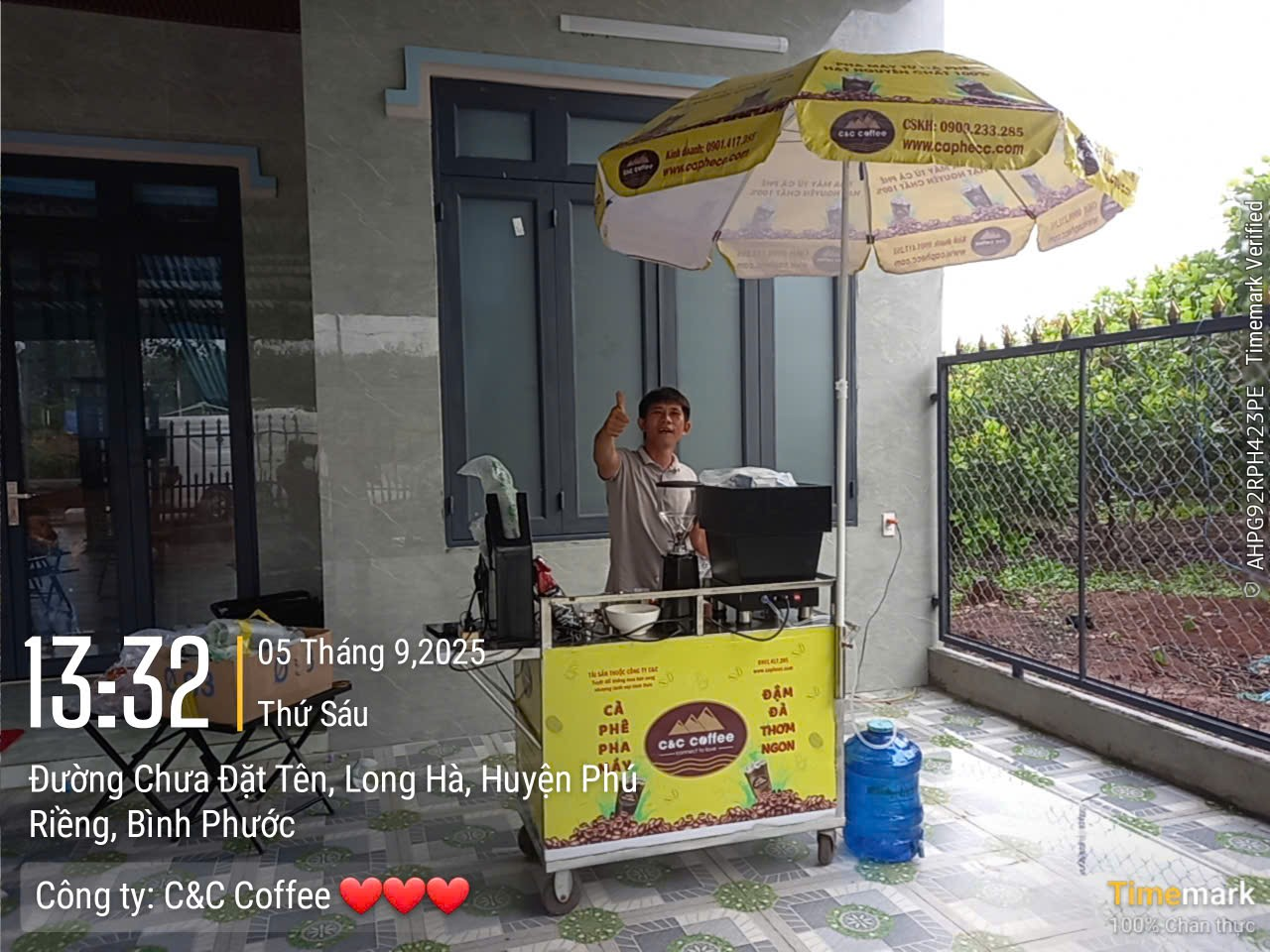 Chúc mừng anh Vượng ở Phú Riềng Đồng Nai gia nhập vào mô hình cà phê pha máy