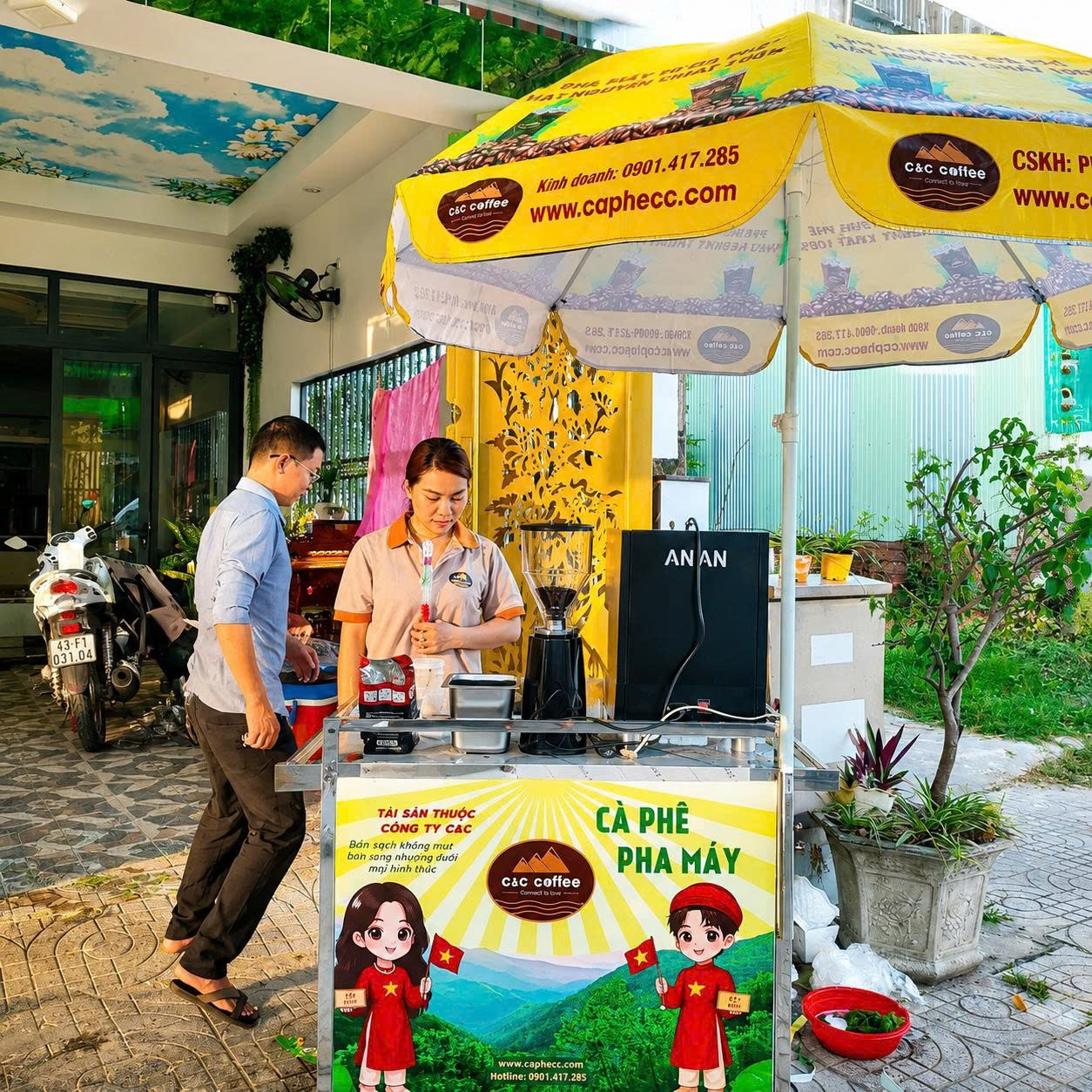 NẮNG GIÓ ĐÀ NẴNG GỌI, COMBO CÀ PHÊ PHA MÁY C&C COFFEE TRẢ LỜI