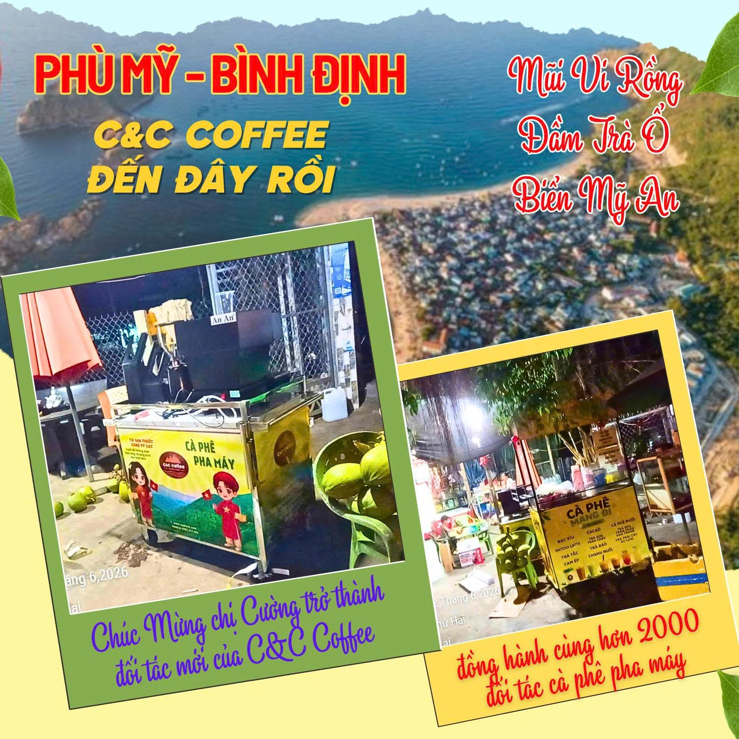 PH&Ugrave; MỸ B&Igrave;NH ĐỊNH ƠI – C&C COFFEE ĐẾN Đ&Acirc;Y RỒI