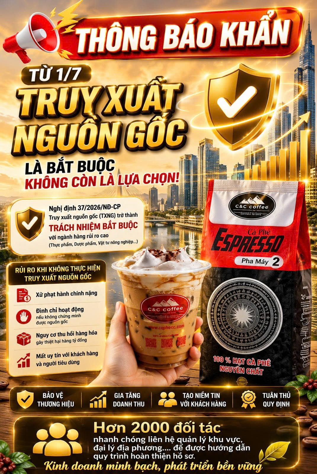 THÔNG BÁO KHẨN ** TỪ NGÀY 01/07 – TRUY XUẤT NGUỒN GỐC SẢN PHẨM LÀ BẮT BUỘC, KHÔNG CÒN LÀ LỰA CHỌN!
