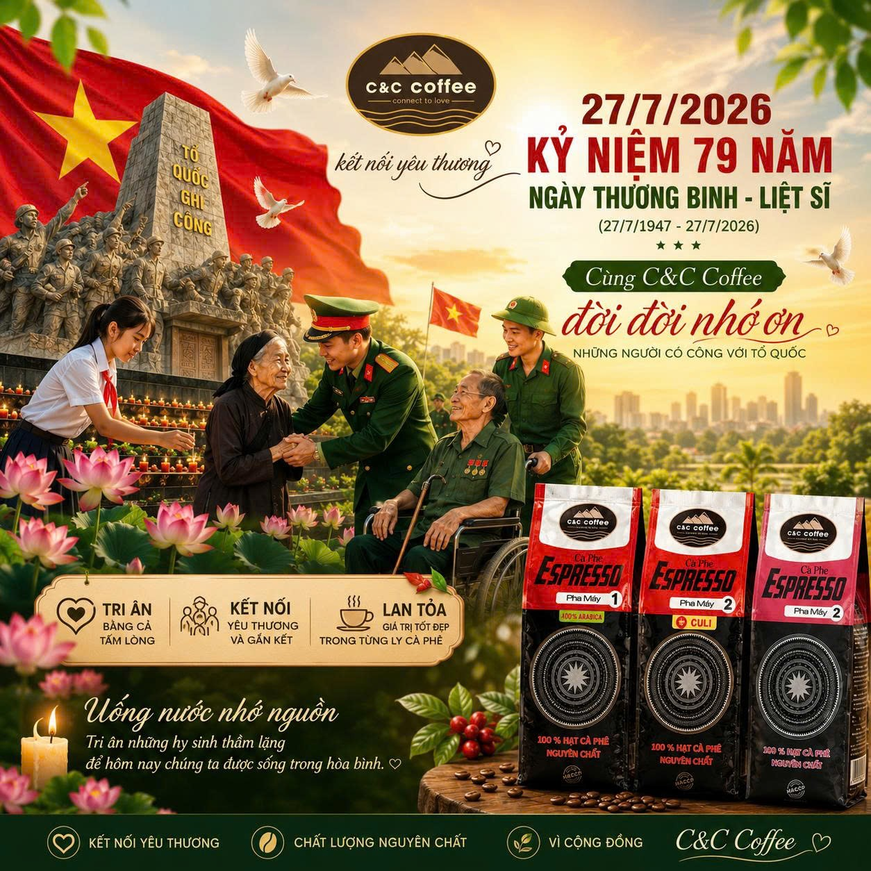 🇻🇳 27/7 – KỶ NIỆM 79 NĂM NGÀY THƯƠNG BINH – LIỆT SĨ (27/7/1947 – 27/7/2026)