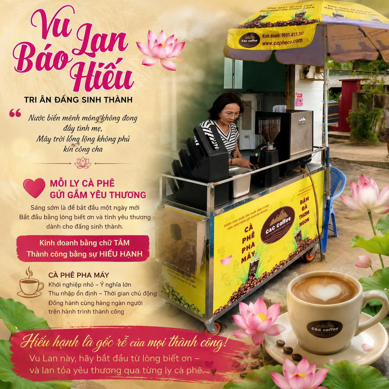 THÁNG VU LAN – KẾT NỐI YÊU THƯƠNG CÙNG C&C COFFEE