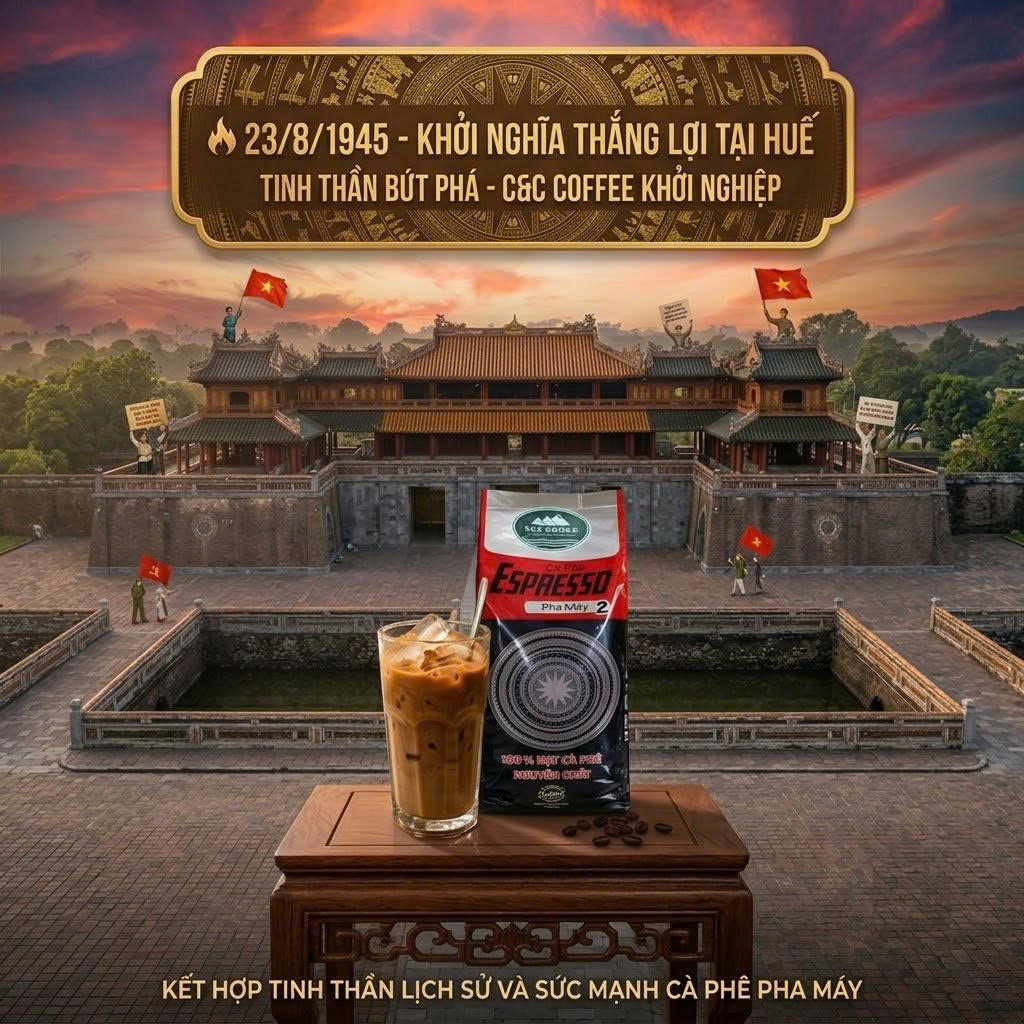 Tiếp Bước Tinh Thần 23/8 – C&C Coffee Ra Mắt Mô Hình Cà Phê Pha Máy Hiện Đại