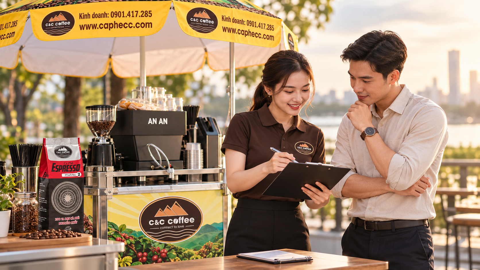 Trao đổi các câu hỏi cần làm rõ trước khi tham gia mô hình nhượng quyền cà phê