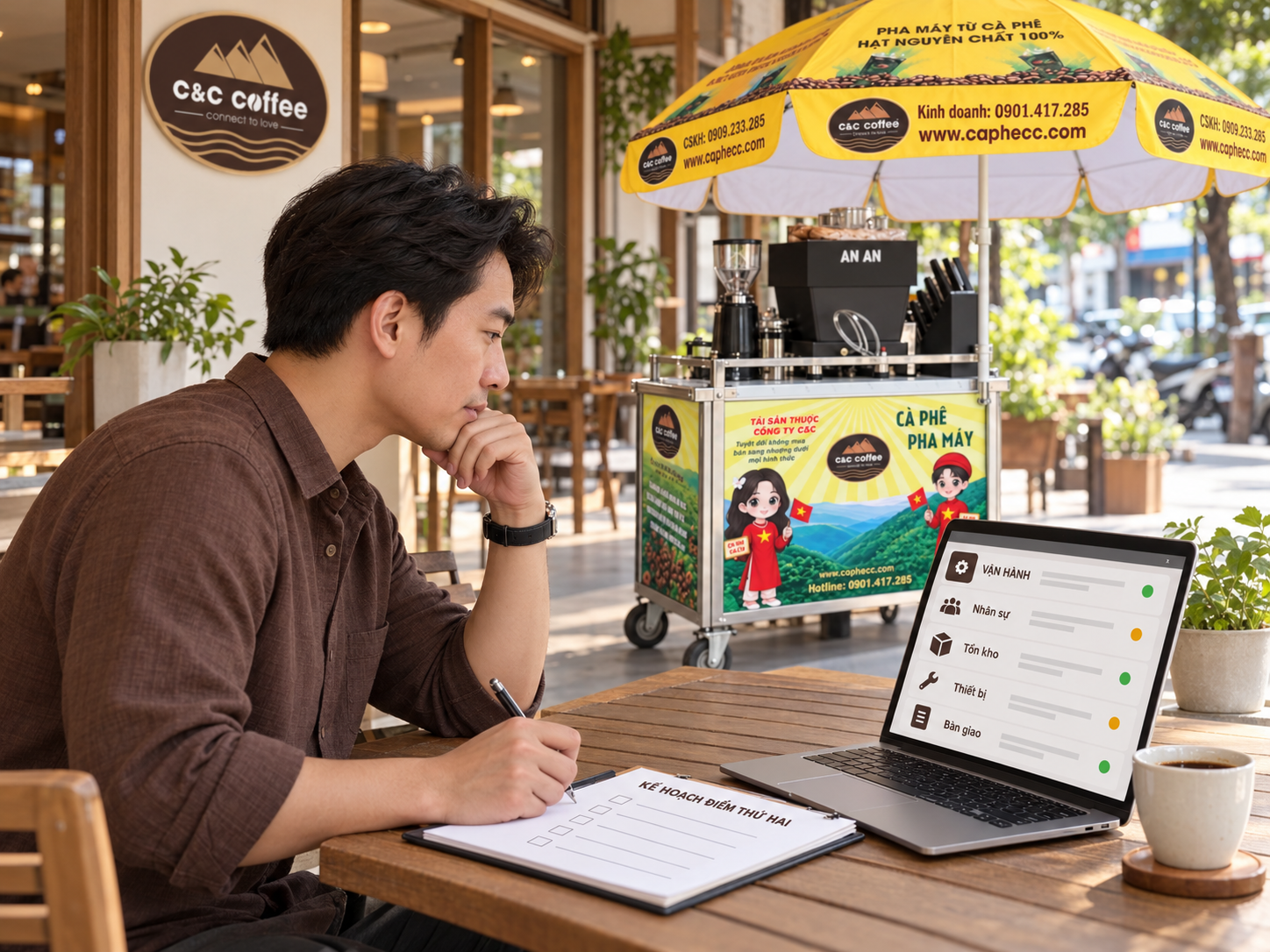 Chủ điểm bán đánh giá dữ liệu vận hành trước khi mở thêm điểm mới